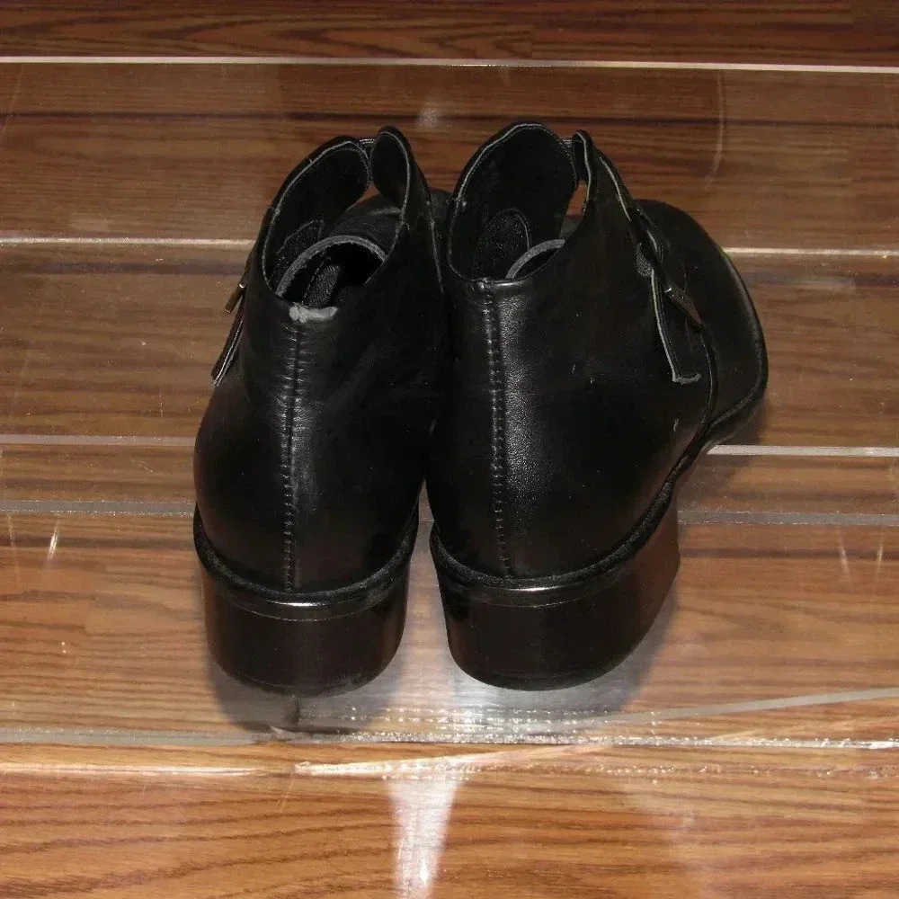 ETIENNE AIGNER Show-Time Leather Ankle Booties 7.5 - Picture 5 of 7